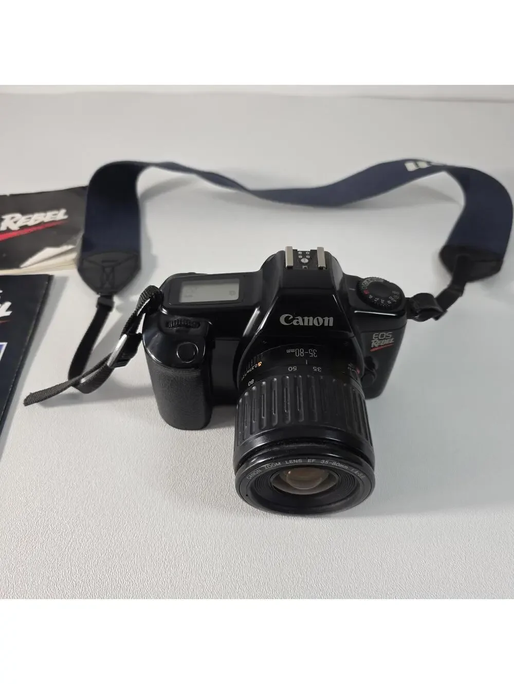 Canon EOS Rebel 35 mm Film Camera, W/ EF 35-80 mm 4-5.6 Lens Film Tested